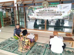 Sambut Muktamar NU ke-35, PR NU Megaluh Helat Do’a Bersama dan Peringatan Maulid Nabi